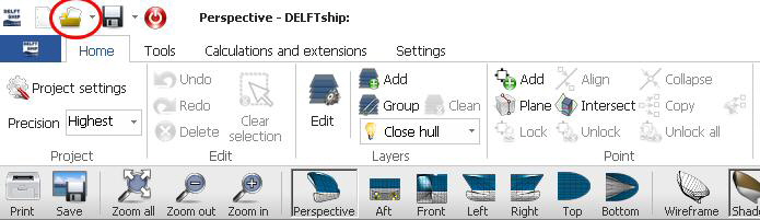 Delftship_Menu-bar